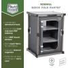 imageTIMBER RIDGE Lightweight Portable Aluminum Heat Resistant Storage Camp Cook Station Foldable Grill Table for BBQ Picnic Backyard Grey