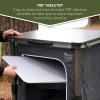 imageTIMBER RIDGE Lightweight Portable Aluminum Heat Resistant Storage Camp Cook Station Foldable Grill Table for BBQ Picnic Backyard Grey
