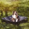 imageTIMBER RIDGE Outdoor Dog Bed Cooling Elevated Pet Bed Portable Raised Dog Bed with Breathable Mesh Dog Bed Foldable Dog Cot for Indoor ampamp Outside GreyBreathable Mesh