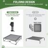 imageTIMBER RIDGE Outdoor Dog Bed Cooling Elevated Pet Bed Portable Raised Dog Bed with Breathable Mesh Dog Bed Foldable Dog Cot for Indoor ampamp Outside GreyBreathable Mesh