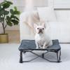 imageTIMBER RIDGE Outdoor Dog Bed Cooling Elevated Pet Bed Portable Raised Dog Bed with Breathable Mesh Dog Bed Foldable Dog Cot for Indoor ampamp Outside GreyPad Mat