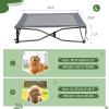 imageTIMBER RIDGE Outdoor Dog Bed Cooling Elevated Pet Bed Portable Raised Dog Bed with Breathable Mesh Dog Bed Foldable Dog Cot for Indoor ampamp Outside GreyBreathable Mesh