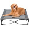 imageTIMBER RIDGE Outdoor Dog Bed Cooling Elevated Pet Bed Portable Raised Dog Bed with Breathable Mesh Dog Bed Foldable Dog Cot for Indoor ampamp Outside GreyBreathable Mesh