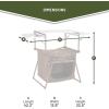 imageTIMBER RIDGE Outdoor Folding Camping Kitchen Table Lightweight Portable Aluminum Cooking Table with Storage and Carry Bag Camp Cook Station Foldable Grill Table for BBQ Picnic Backyard BrownBrown