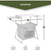 imageTIMBER RIDGE Outdoor Folding Camping Kitchen Table Lightweight Portable Aluminum Cooking Table with Storage and Carry Bag Camp Cook Station Foldable Grill Table for BBQ Picnic Backyard BrownGrey