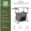 imageTIMBER RIDGE Outdoor Folding Camping Kitchen Table Lightweight Portable Aluminum Cooking Table with Storage and Carry Bag Camp Cook Station Foldable Grill Table for BBQ Picnic Backyard BrownGrey