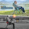 imageTIMBER RIDGE Oversized Camping Chair with Lumbar Support Portable Folding Chair Heavy Duty for Adults Supports 450 LBS for Outdoor Camping Lawn with High Back Cup Holder Side Pocket  BlueBlue