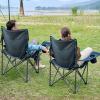 imageTIMBER RIDGE Oversized Folding Camping Chair for Adults Support 550 LBS Heavy Duty with Cup Holder Side Pocket for Camp Lawn Picnic Tan 2 PackNavy2 Pack