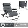 imageTIMBER RIDGE Oversized Zero Gravity Chair 33In Wide XXL Zero Gravity Reclining Chair with Side Table Full Padded Lounge Chair for Outdoor Camping Patio Lawn Heavy Duty Supports 500lbs Blue1 PackGrey1 Pack