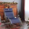 imageTIMBER RIDGE Oversized Zero Gravity Chair 33In Wide XXL Zero Gravity Reclining Chair with Side Table Full Padded Lounge Chair for Outdoor Camping Patio Lawn Heavy Duty Supports 500lbs Blue1 PackBlue2 Pack