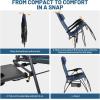 imageTIMBER RIDGE Oversized Zero Gravity Chair 33In Wide XXL Zero Gravity Reclining Chair with Side Table Full Padded Lounge Chair for Outdoor Camping Patio Lawn Heavy Duty Supports 500lbs Blue1 PackBlue1 Pack