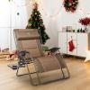 imageTIMBER RIDGE Oversized Zero Gravity Chair 33In Wide XXL Zero Gravity Reclining Chair with Side Table Full Padded Lounge Chair for Outdoor Camping Patio Lawn Heavy Duty Supports 500lbs Blue1 PackBrown2 Pack