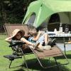 imageTIMBER RIDGE Oversized Zero Gravity Chair 33In Wide XXL Zero Gravity Reclining Chair with Side Table Full Padded Lounge Chair for Outdoor Camping Patio Lawn Heavy Duty Supports 500lbs Blue1 PackBrown1 Pack