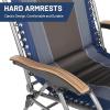 imageTIMBER RIDGE Oversized Zero Gravity Chair Padded Reclining Lounge Chair with Adjustable Headrest ampamp Cup Holder Heavy Duty Support 350 lbs Foldable for Camping Lawn Outdoor ampamp IndoorBlue1 Pack