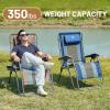 imageTIMBER RIDGE Oversized Zero Gravity Chair Padded Reclining Lounge Chair with Adjustable Headrest ampamp Cup Holder Heavy Duty Support 350 lbs Foldable for Camping Lawn Outdoor ampamp IndoorBrown1 Pack