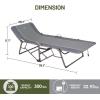 imageTIMBER RIDGE Portable XL Folding Camping Cot for Adults  Ultra Fast Setup Heavy Duty 300 LBS Support Gray