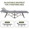 imageTIMBER RIDGE Portable XL Folding Camping Cot for Adults  Ultra Fast Setup Heavy Duty 300 LBS Support Gray