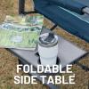 imageTIMBER RIDGE XXL Upgraded Oversized Directors Chairs with Foldable Side Table Detachable Side Pocket Heavy Duty Folding Camping Chair up to 600 Lbs Weight Capacity Grey Ideal Gift 2 PackBlue