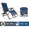 imageTIMBER RIDGE Zero Gravity Chair Oversized Recliner 350lbs Capacity Patio Lounge Chair Padded Lawn Chair with Headrest XXL for Outdoor Camping Patio LawnBlue