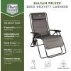 imageTIMBER RIDGE Zero Gravity Chairs Folding Recliner Chair Padded with Cup Holder and Headrest Adjustable Lounge Reclining Chair for Outdoor Camping Lawn Patio Indoor Supports 350lbs BrownGrey