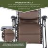 imageTIMBER RIDGE Zero Gravity Chairs Folding Recliner Chair Padded with Cup Holder and Headrest Adjustable Lounge Reclining Chair for Outdoor Camping Lawn Patio Indoor Supports 350lbs BrownBrown