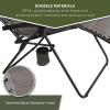 imageTIMBER RIDGE Zero Gravity Chairs Folding Recliner Chair Padded with Cup Holder and Headrest Adjustable Lounge Reclining Chair for Outdoor Camping Lawn Patio Indoor Supports 350lbs BrownGrey