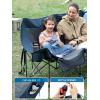 imageTimber Ridge Double Camping Chair Heavy Duty Outdoor Folding Camp Couch Loveseat Camping Chairs Perfect for Campsites PatioLawn Soccer Games or Other Youth Sports Supports 600 lbs3 Personblue