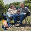imageTimber Ridge Double Camping Chair Heavy Duty Outdoor Folding Camp Couch Loveseat Camping Chairs Perfect for Campsites PatioLawn Soccer Games or Other Youth Sports Supports 600 lbsBlue