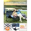 imageTimber Ridge Double Camping Chair Heavy Duty Outdoor Folding Camp Couch Loveseat Camping Chairs Perfect for Campsites PatioLawn Soccer Games or Other Youth Sports Supports 600 lbs3 Personblue