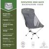 imageTimber Ridge Lightweight Highback Compact Folding Chair  Portable Comfort for Day Hikes Beach Trips ampamp Camping 300 lbs SupportGrey