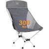 imageTimber Ridge Lightweight Highback Compact Folding Chair  Portable Comfort for Day Hikes Beach Trips ampamp Camping 300 lbs SupportGrey