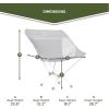 imageTimber Ridge Lightweight Highback Compact Folding Chair  Portable Comfort for Day Hikes Beach Trips ampamp Camping 300 lbs SupportGrey