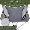 imageTimber Ridge Lightweight Highback Compact Folding Chair  Portable Comfort for Day Hikes Beach Trips ampamp Camping 300 lbs SupportGrey