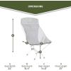 imageTimber Ridge Lightweight Highback Compact Folding Chair  Portable Comfort for Day Hikes Beach Trips ampamp Camping 300 lbs SupportGrey