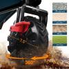 imageTimber Ridge Outdoor Collapsible Wagon with Brakes Utility Folding Cart Heavy Duty All Terrain Wheels for Shopping Camping Garden with Side Bag and Cup Holders GreyNavy