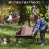 imageTimber Ridge Oversized Folding Chair  Mesh Back with Removable Padded Seat for AllSeason Comfort Camping Tailgating ampamp More1 Pack