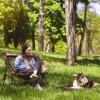 imageTimber Ridge Oversized Folding Chair  Mesh Back with Removable Padded Seat for AllSeason Comfort Camping Tailgating ampamp More1 Pack