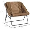 imageTimber Ridge Oversized Folding Chair  Mesh Back with Removable Padded Seat for AllSeason Comfort Camping Tailgating ampamp More1 Pack