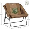 imageTimber Ridge Oversized Folding Chair  Mesh Back with Removable Padded Seat for AllSeason Comfort Camping Tailgating ampamp More1 Pack