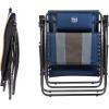 imageTimber Ridge Zero Gravity Chair Oversized Recliner Padded Folding Patio Lounge Chair 350lbs Capacity Adjustable Lawn Chair with Cup Holder Headrest for Outdoor Camping Patio LawnNavy Blue