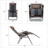 imageTimber Ridge Zero Gravity Chair Oversized Recliner Padded Folding Patio Lounge Chair 350lbs Capacity Adjustable Lawn Chair with Cup Holder Headrest for Outdoor Camping Patio LawnEarth