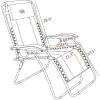 imageTimber Ridge Zero Gravity Chair Oversized Recliner Padded Folding Patio Lounge Chair 350lbs Capacity Adjustable Lawn Chair with Cup Holder Headrest for Outdoor Camping Patio LawnBlue