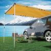 imageTIMBER RIDGE Car Awning Camper Awning 82X65ft Truck Tent Waterproof PU10000mm UV50 Rooftop Overland Camping Retractable Side Tent Shade for CarSUVTruckVan Beige