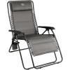 imageTIMBER RIDGE Zero Gravity Chairs Folding Recliner Chair Padded with Cup Holder and Headrest Adjustable Lounge Reclining Chair for Outdoor Camping Lawn Patio Indoor Supports 350lbs BrownGrey