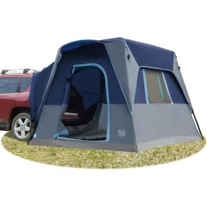 imageTIMBER RIDGE 5 Person SUV Tent Weather Resistant Portable for Car SUV Van Camping Includes Rainfly and Storage Bag 10 W X 8 L X 71 HBlue