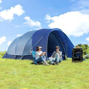 imageTIMBER RIDGE 8 Person Camping Tent with Large Porch Portable Waterproof Windproof Family Tent with Rainfly Carry Bag Room Divider Easy Setup Tent with Excellent Ventilation for Camping 3 Season