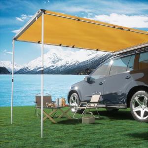 imageTIMBER RIDGE Car Awning Camper Awning 82X65ft Truck Tent Waterproof PU10000mm UV50 Rooftop Overland Camping Retractable Side Tent Shade for CarSUVTruckVan Beige