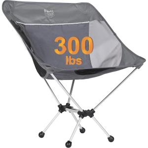 imageTimber Ridge Lightweight Highback Compact Folding Chair  Portable Comfort for Day Hikes Beach Trips ampamp Camping 300 lbs SupportGrey