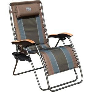 imageTimber Ridge Zero Gravity Chair Oversized Recliner Padded Folding Patio Lounge Chair 350lbs Capacity Adjustable Lawn Chair with Cup Holder Headrest for Outdoor Camping Patio LawnEarth