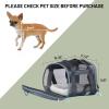 imageTIMBER RIDGE Airline Ready TSA Compliant Carrier for Dogs Cats Puppies 2Sided Entry with Fleece BedSize154quotX114quotX118quotFoursided Mesh